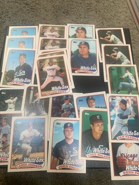 23ct 1989 Topps Chicago White Sox Baseball Trading Cards